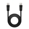 Cable Nanocable TV 75 Ohm M H 1.8 M Negro