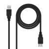 Cable Nanocable USB 2.0 A-M a A-H 3.0m Negro