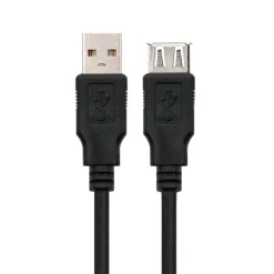 Cable Nanocable USB 2.0 A-M a A-H 3.0m Negro