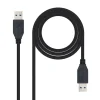 Cable  Nanocable USB 3.0 A-M A-M 1.0m Negro