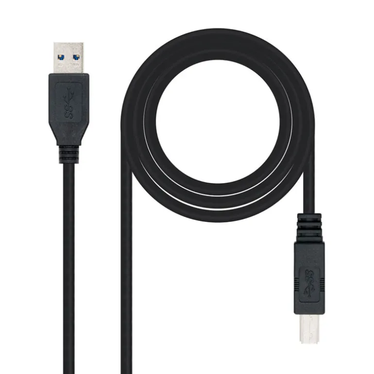 Cable Nanocable USB 3.0 A-M a B-M 2.0m Negro