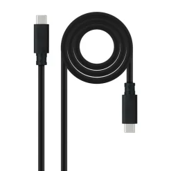 Cable Nanocable USB 3.1 4K 60Hz 5A C a USB-C 2m Negro