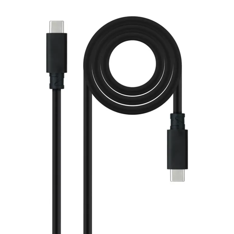 Cable Nanocable USB 3.1 4K 60Hz 5A C a USB-C 2m Negro
