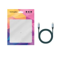 Cable Nanocable USB 3.2 4K 60Hz 5A C a USB-C 1.5m Gris