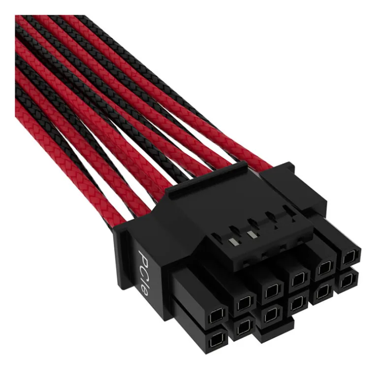 Cable PSU Corsair 600W PCIe 5.0 12VHPWR Type 4 Rojo Negro