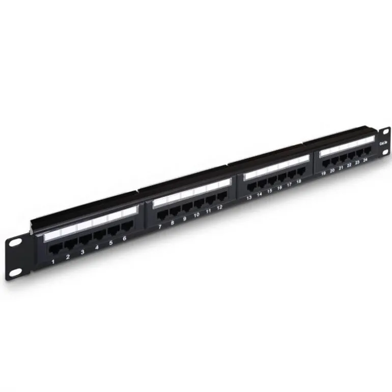 Cable Red Aisens A141-0307 24 Puertos RJ45 Cat.5e UTP 19" 1U Negro