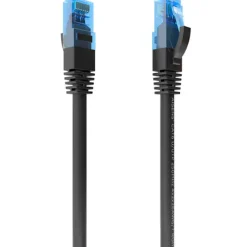 Cable Red Aisens A135-0841 RJ45 Cat.6 UTP AWG26 CCA 0.5m Negro