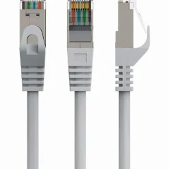 Cable Red Gembird PP6-1M FTP CAT6 AWG26 De Parche 1m Gris