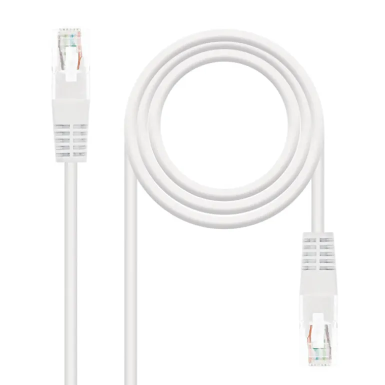 Cable Red Nano Cable Latiguillo Categoria 6 UTP 1M Blanco