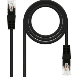 Cable Red Nanocable 10.20.0400-L25 RJ45 Cat.6 UTP 25cm Negro