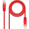 Cable Red Nanocable RJ45 Cat.6 UTP 0.5m Rojo