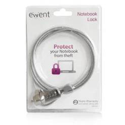 Cable Seguridad Ewent Candado Combinación Para Portátil