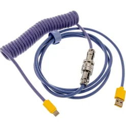 Cable Teclado Ducky Cable Espiral Azul/Morado