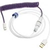 Cable Teclado Ducky Cable Espiral Morado/Blanco