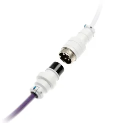 Cable Teclado Ducky Cable Espiral Morado/Blanco