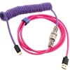 Cable Teclado Ducky Cable Espiral Rosa/Morado