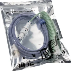 Cable Teclado Ducky Cable Espiral Verde/Azul
