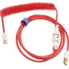 Cable Teclado Ducky Cable Espiral Rojo