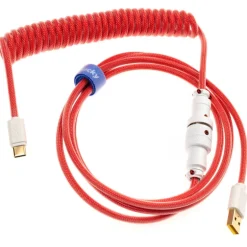 Cable Teclado Ducky Cable Espiral Rojo