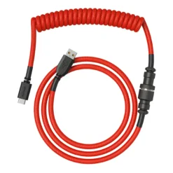 Cable Teclado Glorious PC Gaming Race Cable Espiral Crimson Red