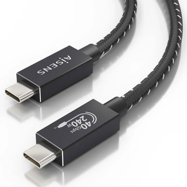 Cable USB Aisens cable USB C-C 240W 1.5m A156-0868 USB4 40Gbps Negro