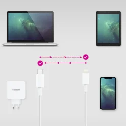 Cable USB Nano Cable USB C a Conector Lightning