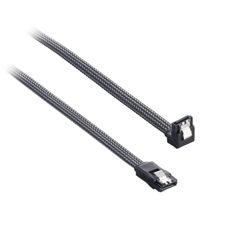 CableMod ModMesh Right Angle SATA 3 60cm Carbón- Cable SATA