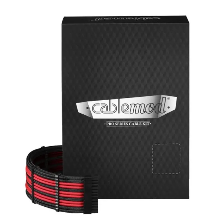 CableMod PRO ModMesh C-Series AXi/HXi/RM Negro/Rojo - Kit Cables