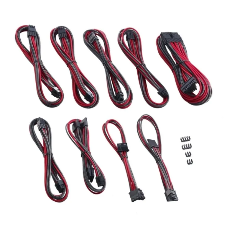 CableMod PRO ModMesh RT-Series Asus/Seasonic Carbón Rojo - Kit Cables