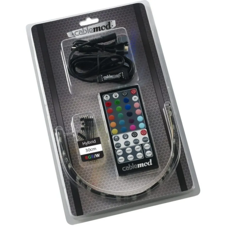 CableMod WideBeam Hybrid Kit 30cm RGB/W - Tira LED