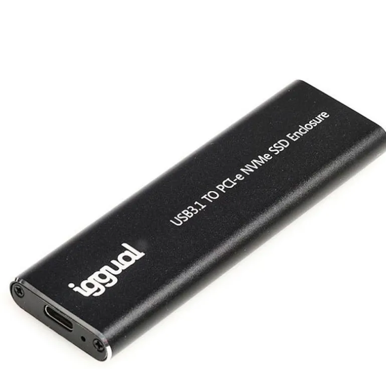 Caja Externa iggual USB-C 3.1 SSD M.2 NVMe Y SATA