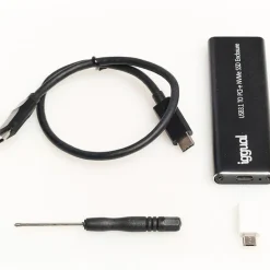 Caja Externa iggual USB-C 3.1 SSD M.2 NVMe Y SATA