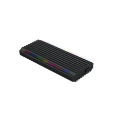 Caja Externa TooQ Shinobi RGB Para SSD M.2 Negro