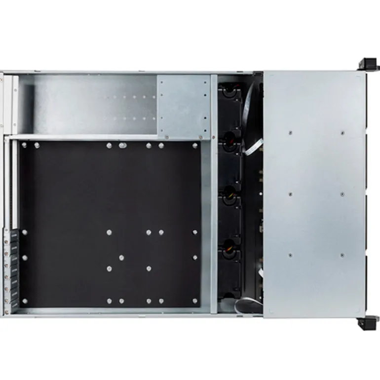 Caja Rack UNYKach HSW6212 Hot Swap 19" 2U 12 Bahías Plata