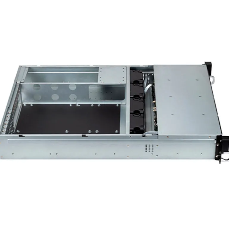Caja Rack UNYKach HSW6212 Hot Swap 19" 2U 12 Bahías Plata