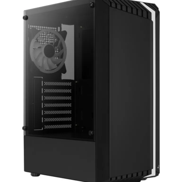 Caja/Torre Aerocool Bionic V2 RGB Cristal Templado Negro