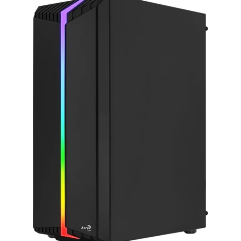 Caja/Torre Aerocool Bionic V2 RGB Cristal Templado Negro