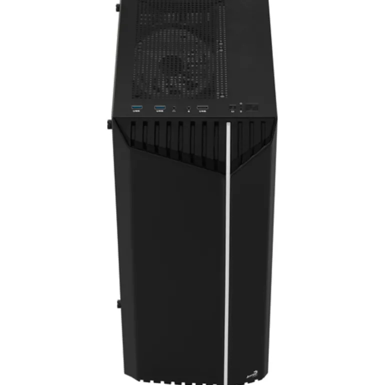 Caja/Torre Aerocool Bionic V2 RGB Cristal Templado Negro