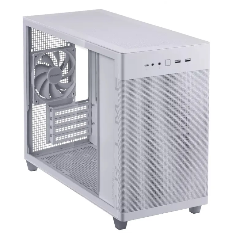 Caja/Torre Asus PRIME AP201 Cristal Templado Blanco