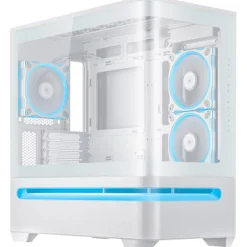 Caja/Torre Asus Prime AP202 TG ARGB Blanco