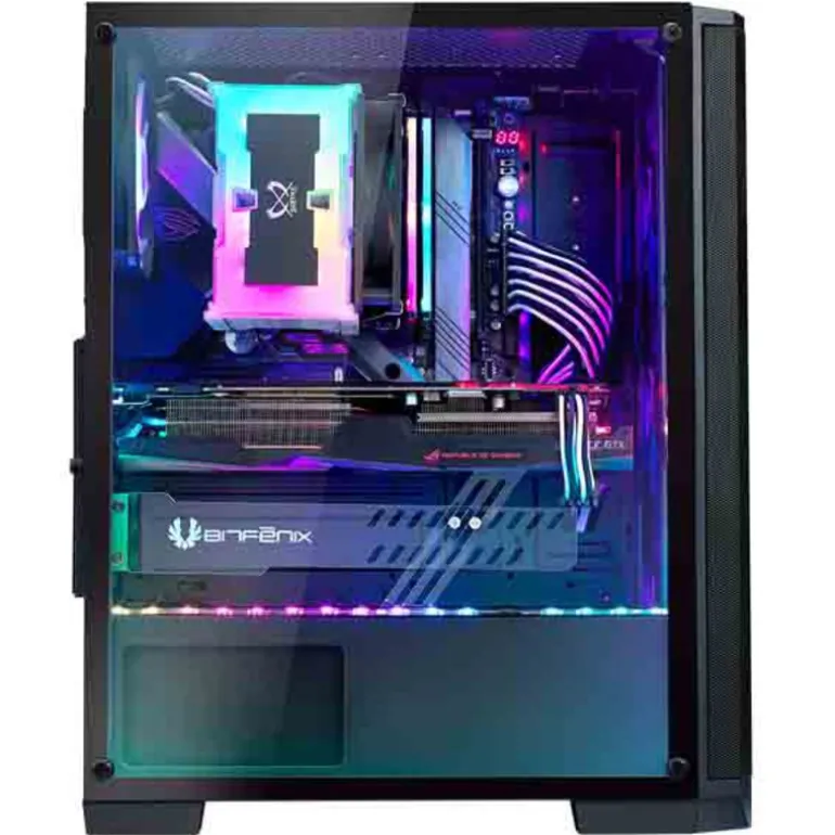 Caja/Torre BitFenix Nova Mesh SE ARGB Black Cristal Templado