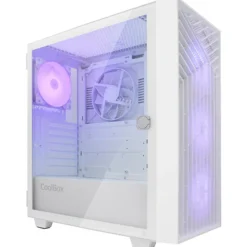 Caja/Torre Coolbox GA300 GRIDLINE ARGB Blanca
