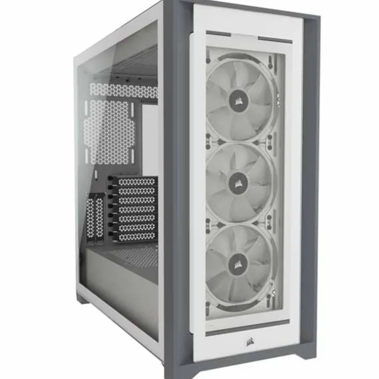 Caja/Torre Corsair iCUE 5000X RGB White Cristal Templado