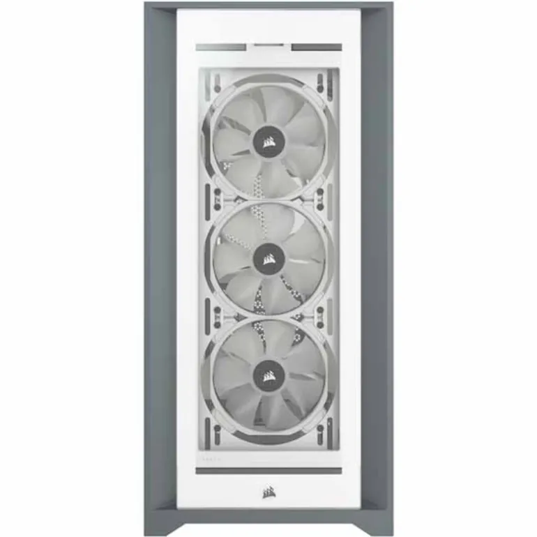 Caja/Torre Corsair iCUE 5000X RGB White Cristal Templado