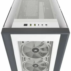 Caja/Torre Corsair iCUE 5000X RGB White Cristal Templado
