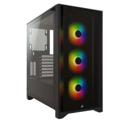 Caja/Torre Corsair iCUE 4000X RGB Black Cristal Templado