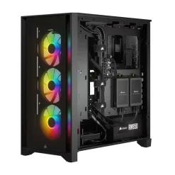 Caja/Torre Corsair iCUE 4000X RGB Black Cristal Templado