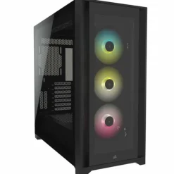 Caja/Torre Corsair iCUE 5000X RGB Black Cristal Templado