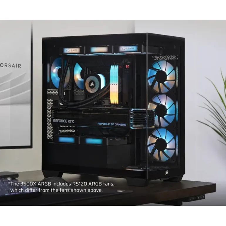 Caja/Torre Corsair 3500X ARGB Negro