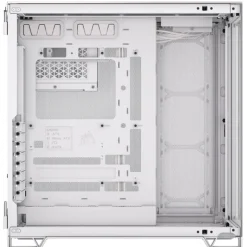 Caja/Torre Corsair 6500X Doble Cristal Blanco, Gris Satinado
